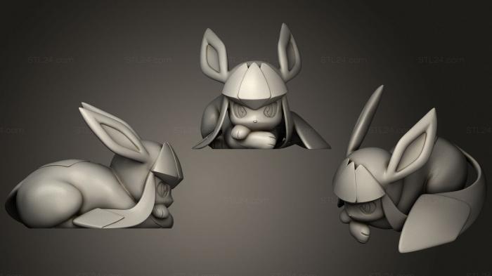 Figurines heroes, monsters and demons (Glaceon, STKM_2518) 3D models for cnc